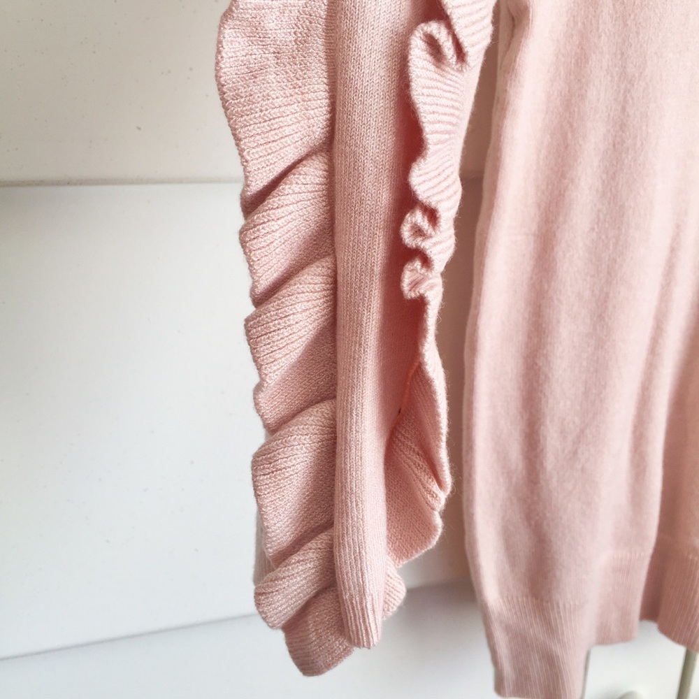 Philosophy Pink Ruffle Sweater - Picture 3 of 3